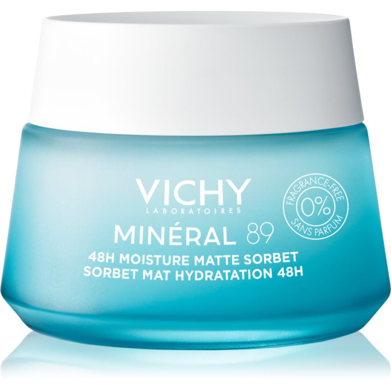Vichy Minéral 89 Moisture Matte Sorbet Crema Sorbetto Per Pelli Grasse E Miste Senza Profumazione 50 Ml