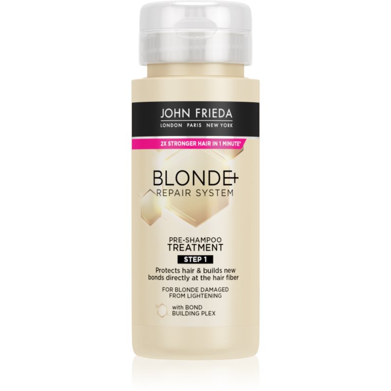 John Frieda Blonde+Repair Trattamento Pre-Shampoo Per Capelli Biondi 100 Ml