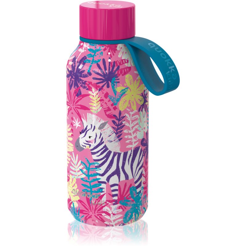 Quokka Solid Kids Thermos Con Laccetto Zebras 330 Ml