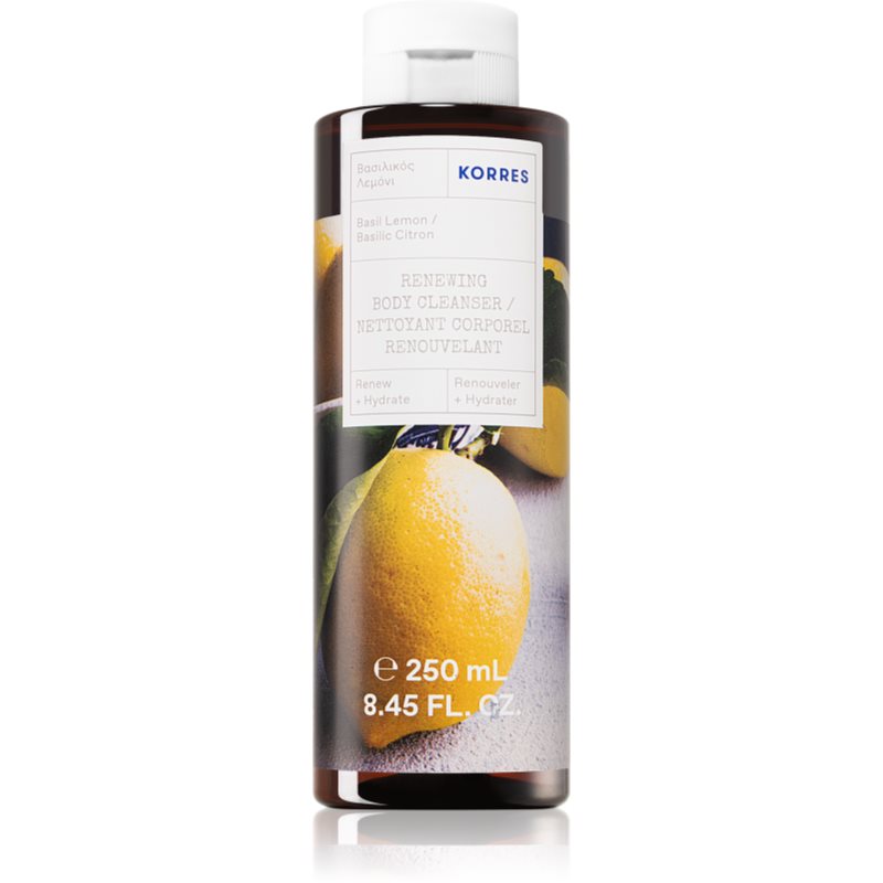 Korres Basil Lemon Gel Doccia Rinfrescante 250 Ml