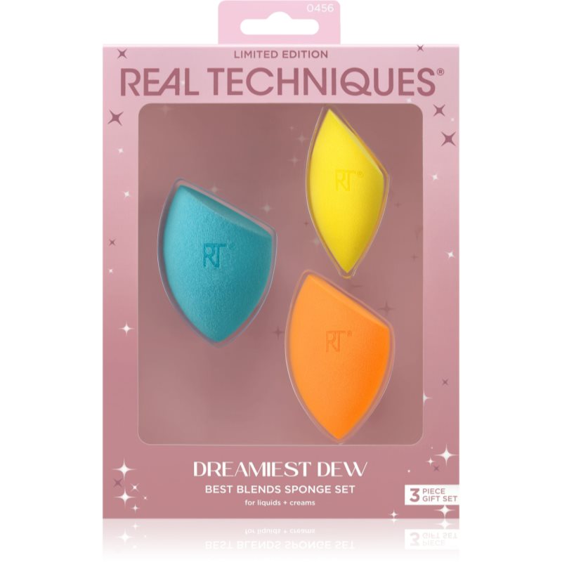 Real Techniques Dreamiest Dew Best Blends Sponge Set Set Di Applicatori Per Fondotinta