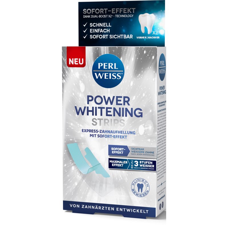 Perl Weiss Power Whitening Strips Strisce Sbiancanti Per I Denti 5X2 Pz