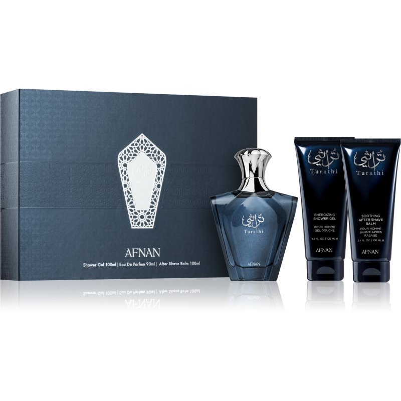 Afnan Turathi Homme Blue Confezione Regalo Per Uomo 3 Pz
