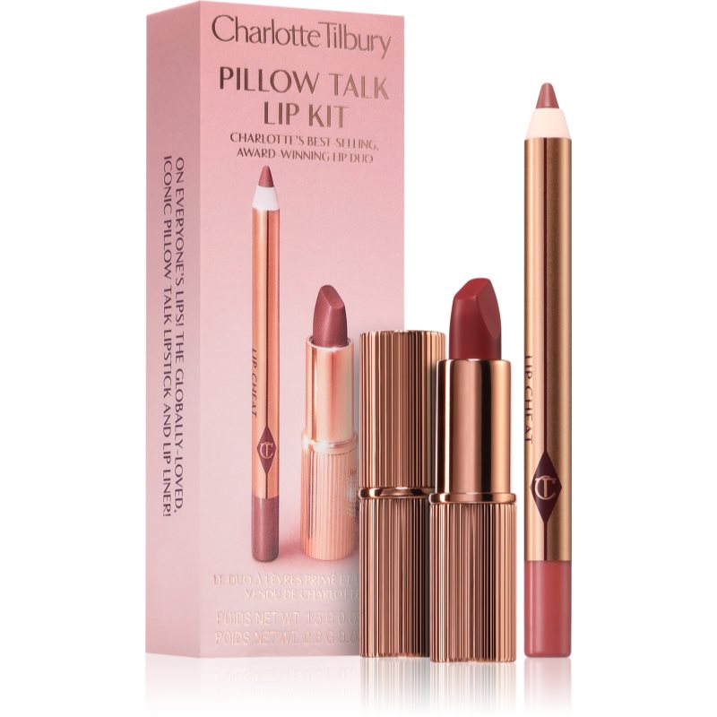 Charlotte Tilbury Pillow Talk Lip Kit Rossetto E Matita Per Contorno Labbra Colore Medium