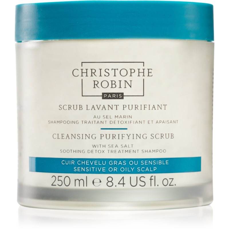 Christophe Robin Cleansing Purifying Scrub With Sea Salt Shampoo Detergente Effetto Scrub 250 Ml
