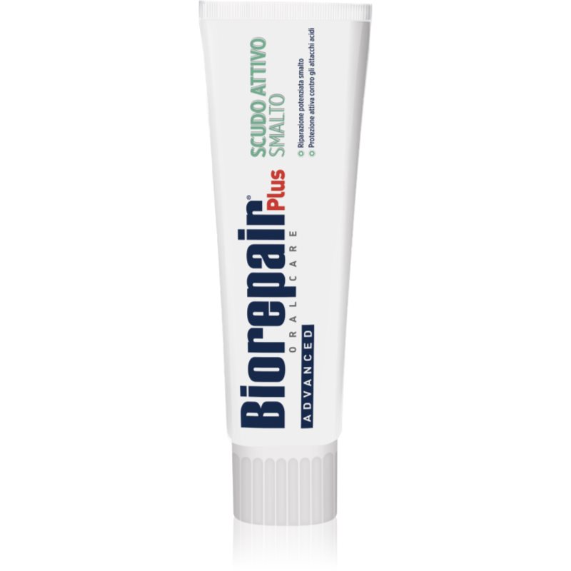 Biorepair Plus Advanced Active Shield Dentifricio Protegge Lo Smalto 75 Ml