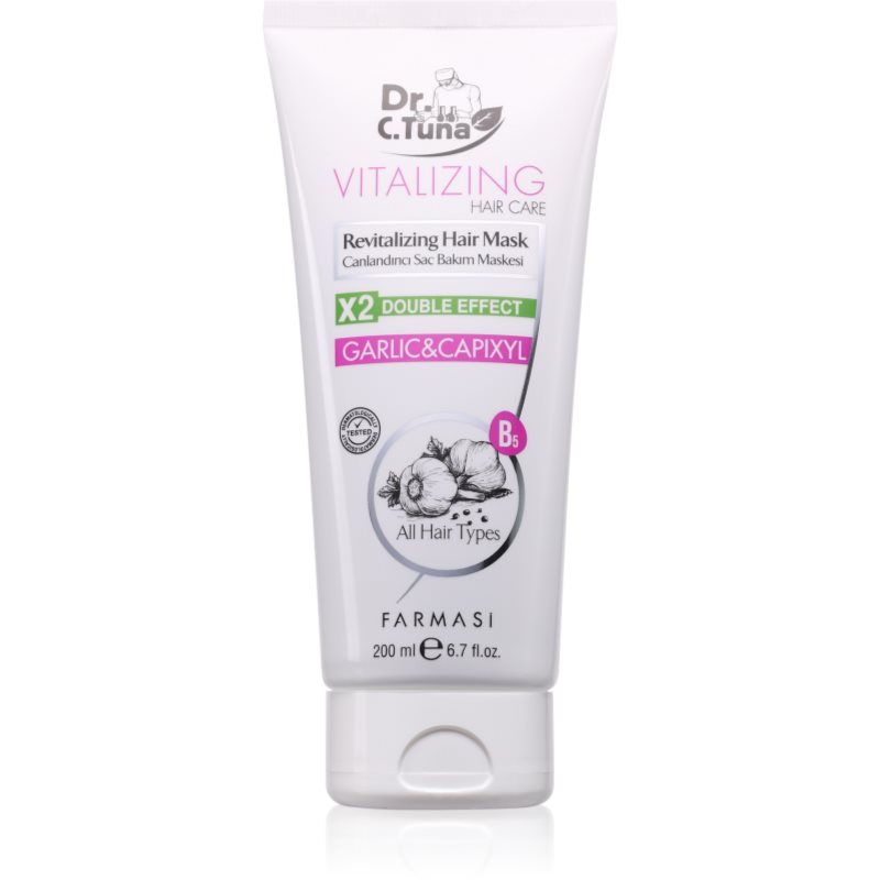 Farmasi Dr. C. Tuna Garlic & Capixyl Maschera Ricostruttore Per Capelli 200 Ml