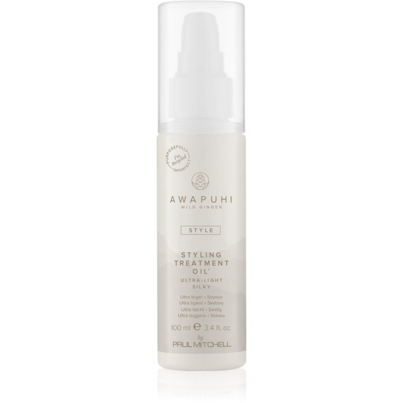Paul Mitchell Awapuhi Wild Ginger Styling Treatment Oil Olio Rigenerante Per Capelli Rovinati E Secchi 150 Ml