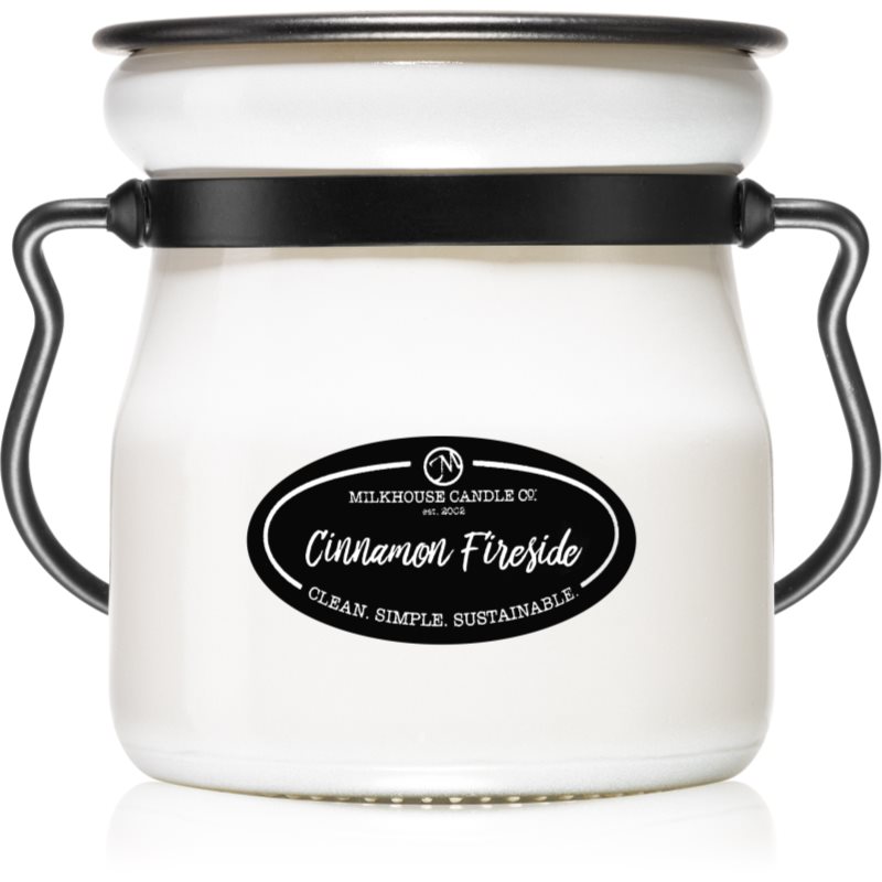 Milkhouse Candle Co. Creamery Cinnamon Fireside Candela Profumata Cream Jar 142 G