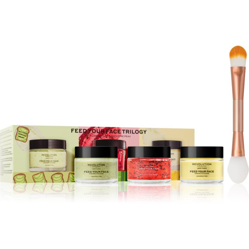 Revolution Skincare X Jake-Jamie Feed Your Face Set Di Maschere Viso