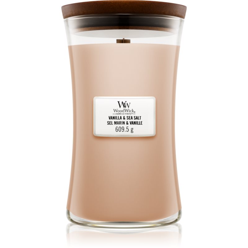 Woodwick Vanilla & Sea Salt Candela Profumata Con Stoppino In Legno 609,5 G