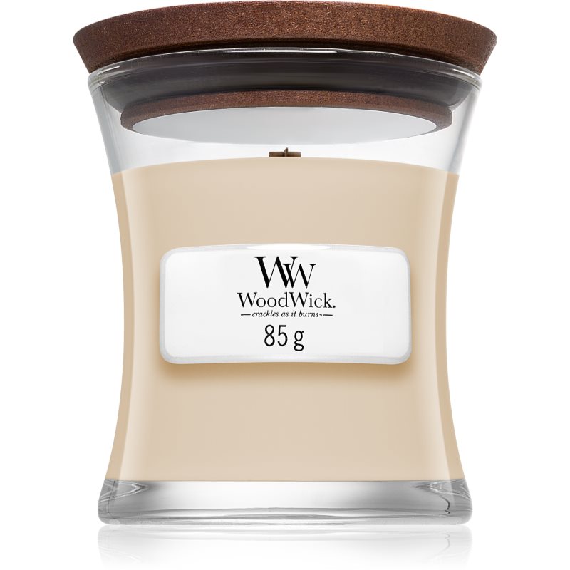 Woodwick White Honey Miel Blanc Candela Profumata Con Stoppino In Legno 85 G