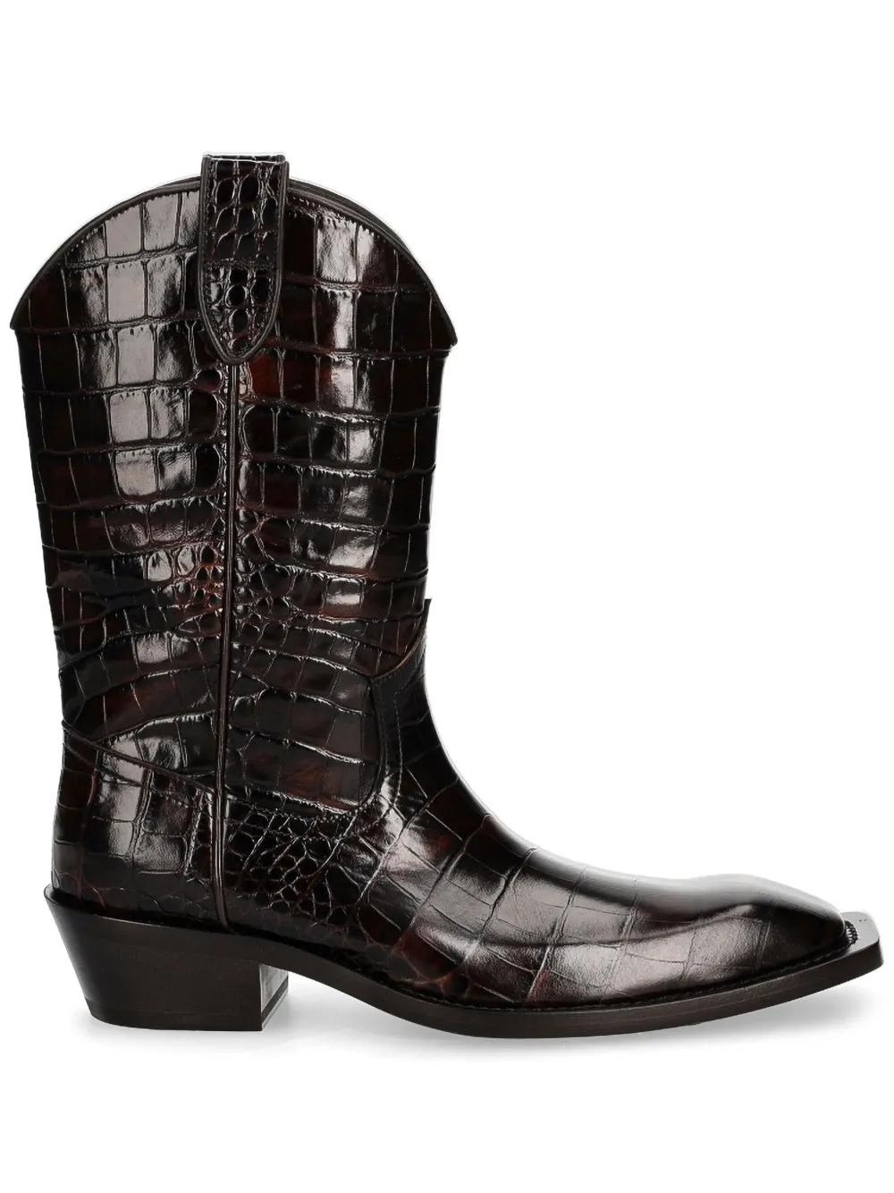 Martine Rose leather boots - Marrone