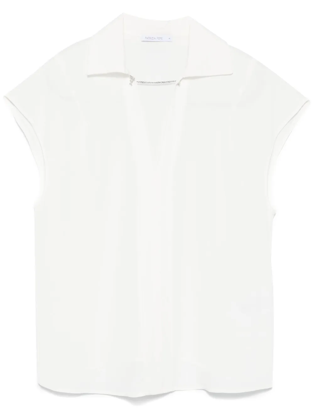 Patrizia Pepe cufflink-detail blouse - Bianco