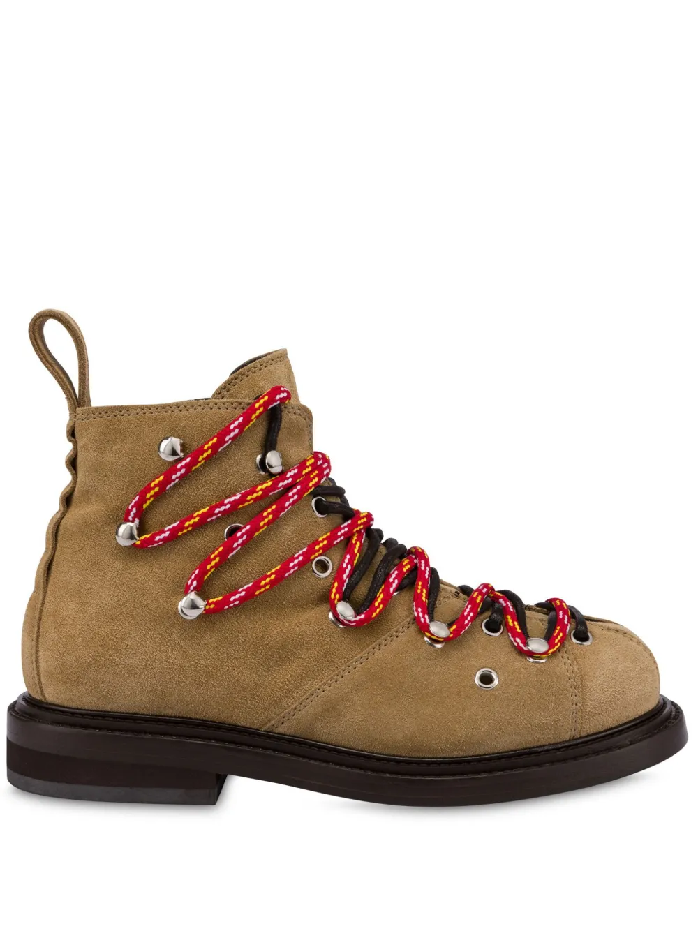 Moschino double lace-up boots - Marrone
