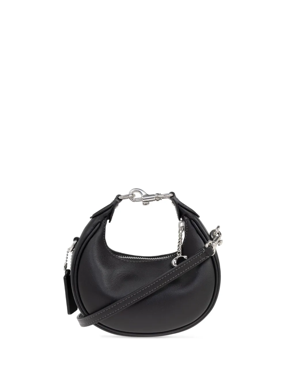 Coach logo charm handbag - Nero