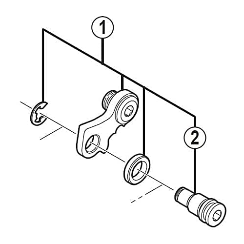 Shimano Soporte Cambio/Puntera - Rd-M670