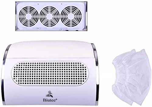 Biutee Aspiratore Per Unghie Per Manicure E Pedicure, Ventilatore Per Unghie, Con 2 Tasche, Strumento Professionale