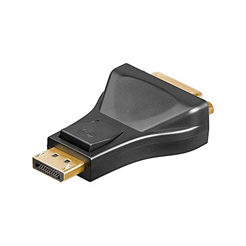 Goobay 51720 Displayport/Dvi-D Per Adattatore 1.1, Dorato, Nero