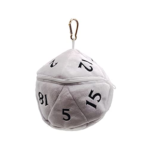 Ultra-Pro 195217 D20 Custodia Dadi Plush, Bianco, Multicolore, 15756