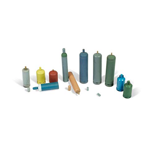 Vallejo Bombole A Gas Accessori Per Diorami In Resina, 12 Pezzi, Multicolore, 705209