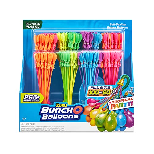 Bunch O Balloons 250 Palloncini Ad Acqua Autosigillanti A Riempimento Rapido (8 Steli)