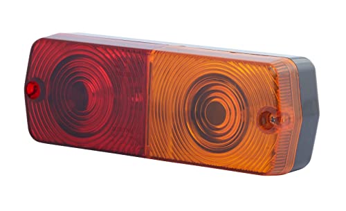 Hella Valuefit 2Sd 357 033-001 Luce Posteriore, Lampadine, Montaggio, Esterno/Avvitato, Colore Diffusore Luce Rosso/Giallo, Spina Spina Piatta, Dx/Sx,