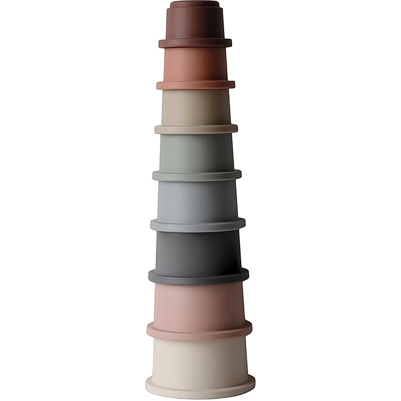 Mushie Stacking Cups Toy Giocattolo 3 In 1 Original 8 Pz
