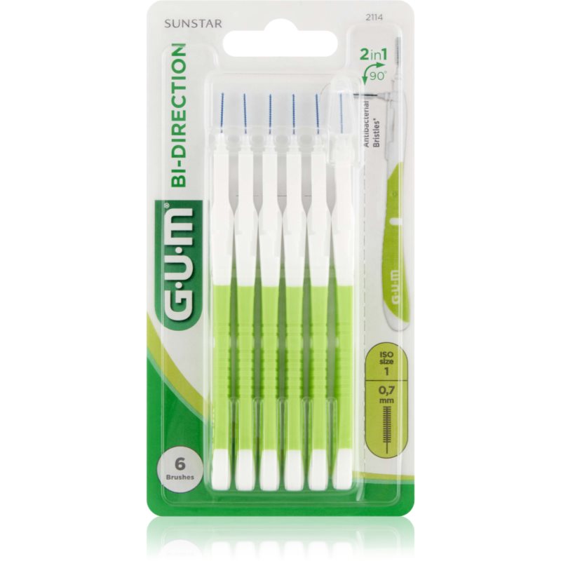 G.U.M Bi Direction Interdental Brush Scovolini Interdentali 0,7 Mm 6 Pz