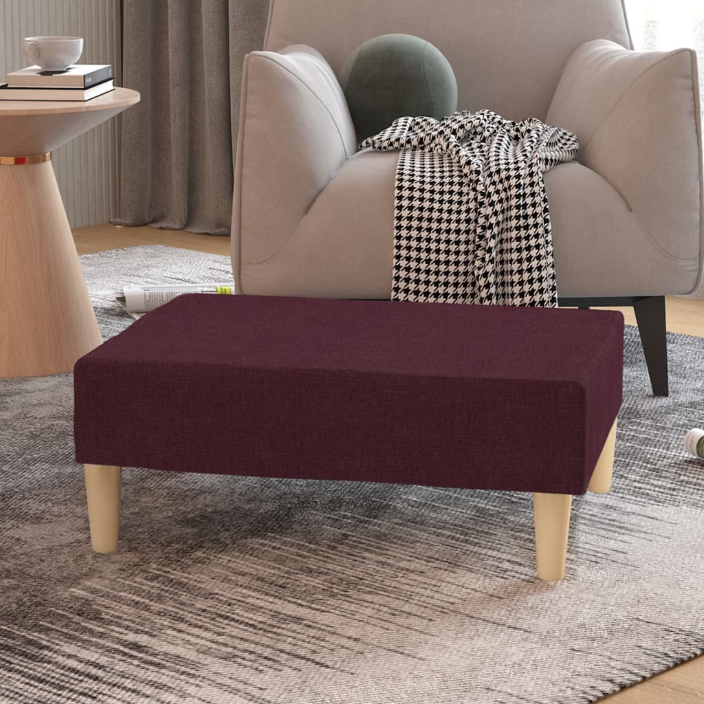 Poggiapiedi viola 78x56x32 cm in tessuto cod mxl 75538