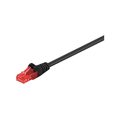 Goobay 68686 Cat 6 Cavo Patch, Rete U/Utp, Nero, 7.5M Length