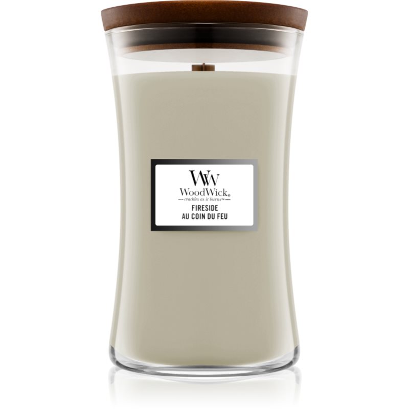 Woodwick Fireside Au Coin Du Feu Candela Profumata Con Stoppino In Legno 609.5 G