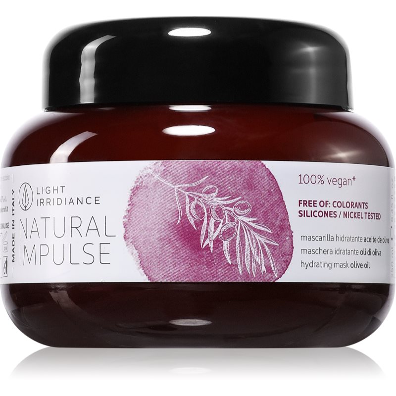 Light Irridiance Natural Impulse Olive Oil Maschera Idratante Per Capelli Pettinabili 250 Ml