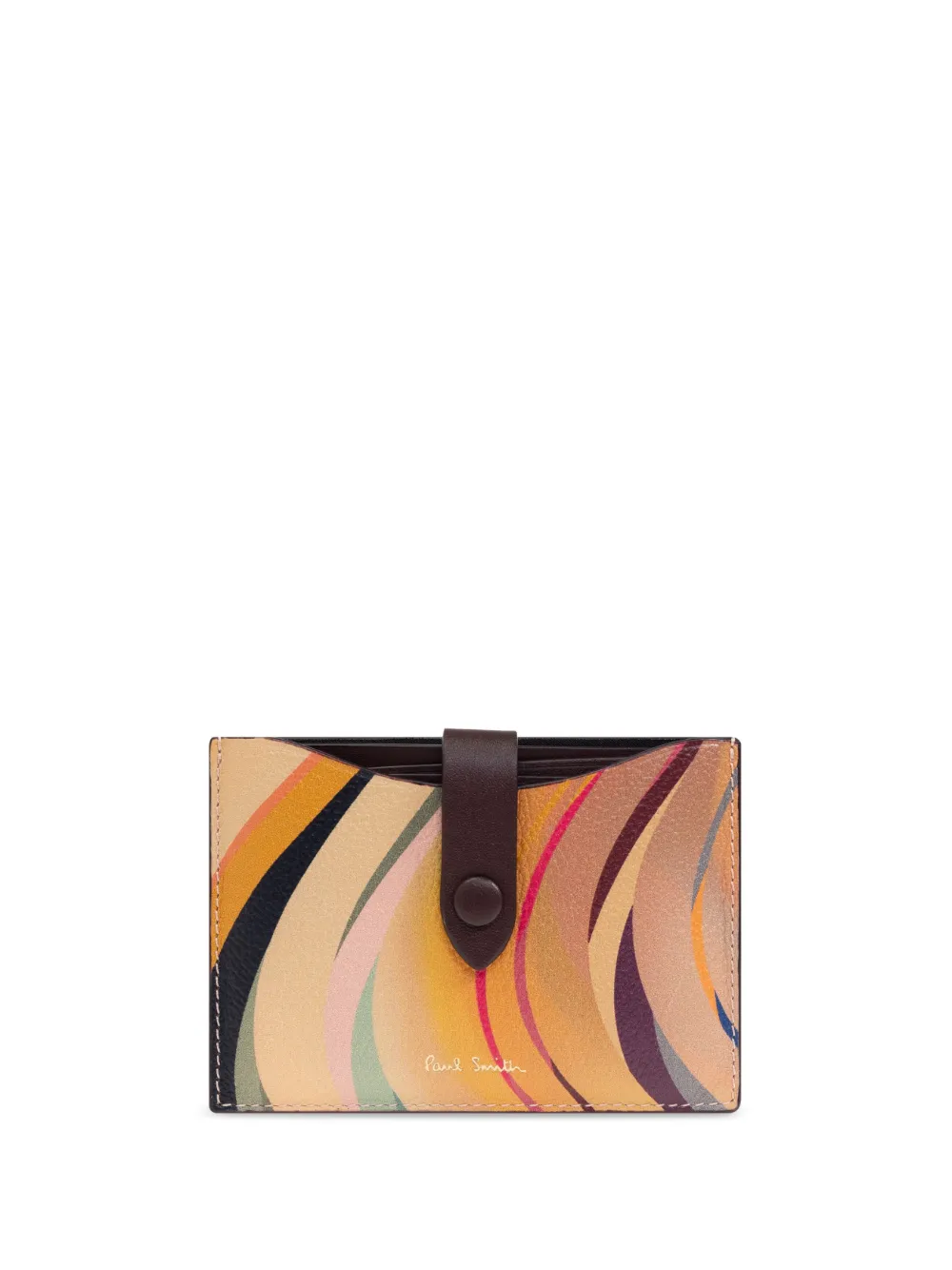 Paul Smith Dusky Swirl-print card holder - Toni neutri