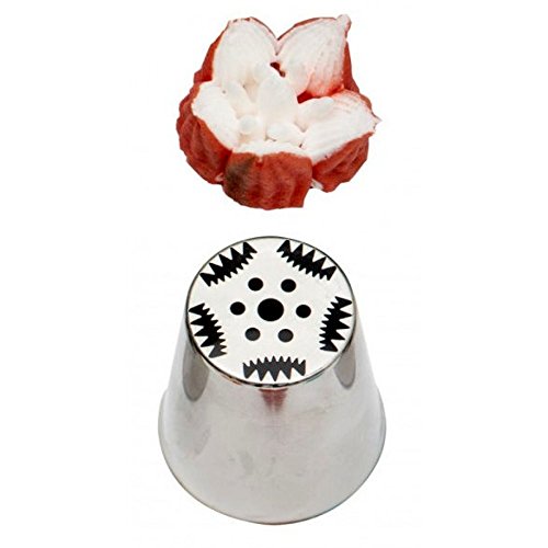 Decora 247 Tulipano Chiuso Cornetto Blisterato, Acciaio, Argento, 3X2X4 Cm