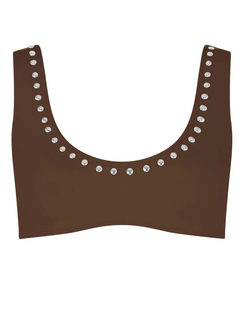 Let's Swim studded bikini top - Marrone