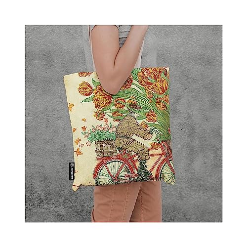 Paperblanks - Holland Spring - Living With Yuko - Canvas Bag: Canvas Bag, Interior Zippered Pocket, Holds Up To 7 Kilos