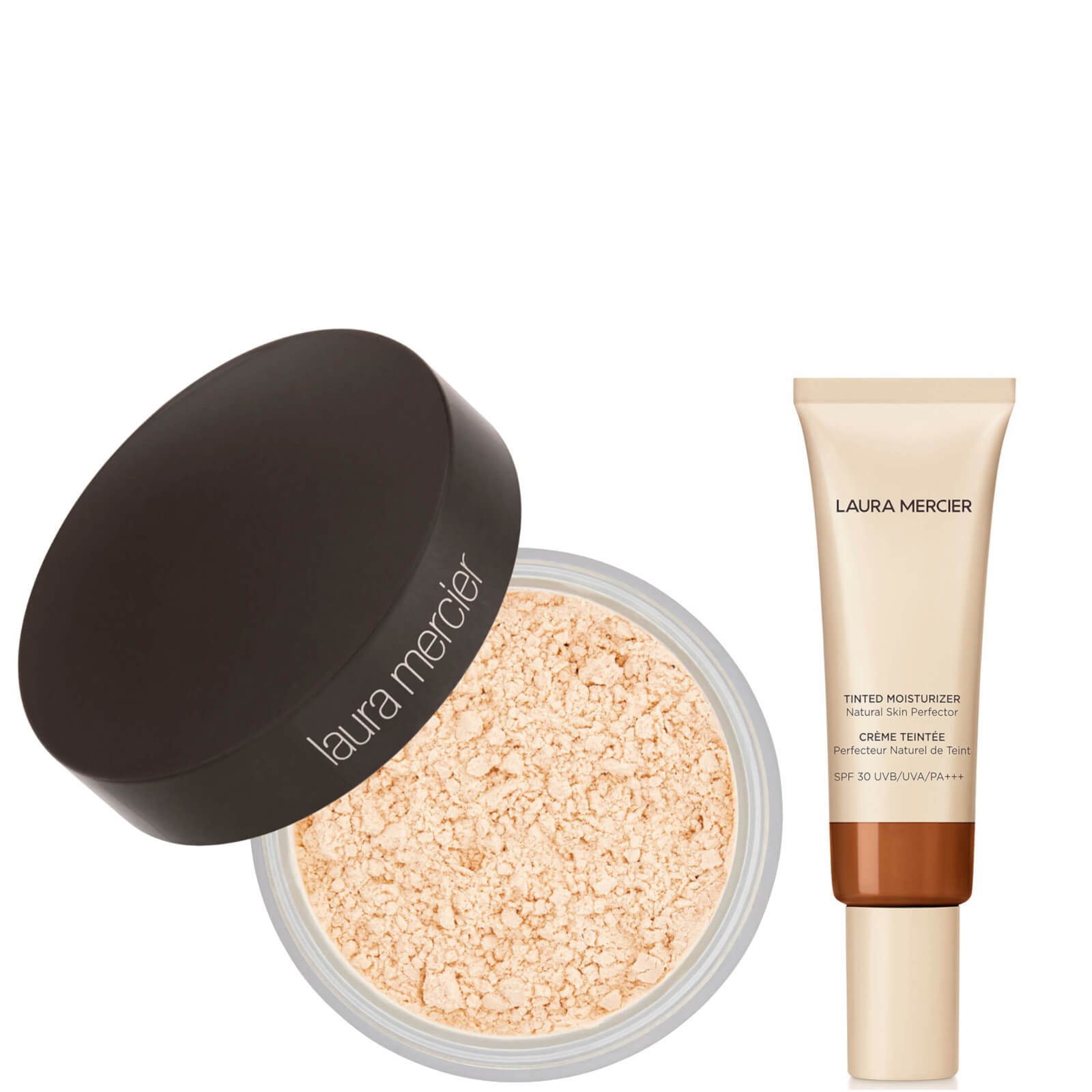 Laura Mercier Translucent Loose Setting Powder and Tinted Moisturiser Duo (Various Shades) - Ganache