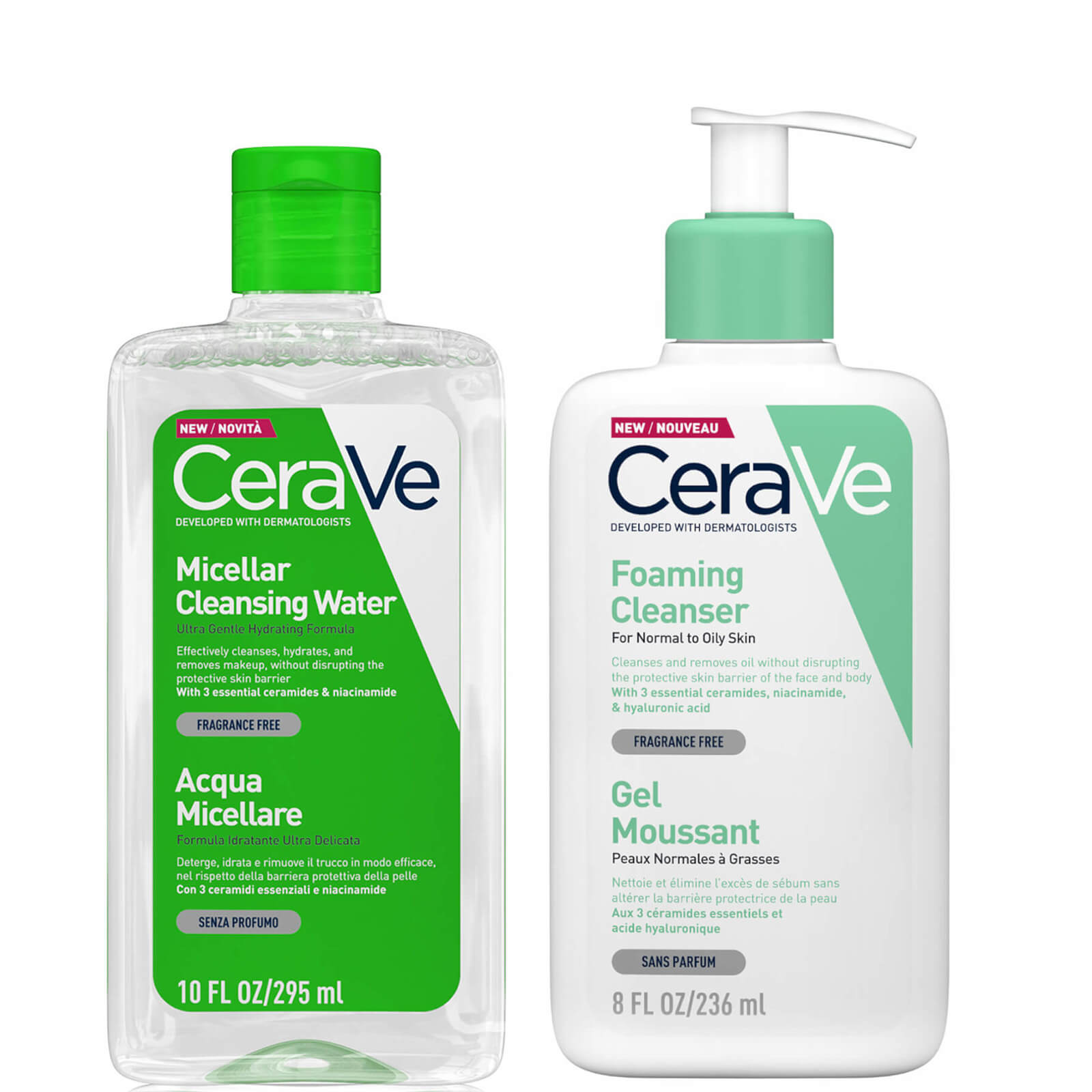 CeraVe Foaming Double Detergente Duo