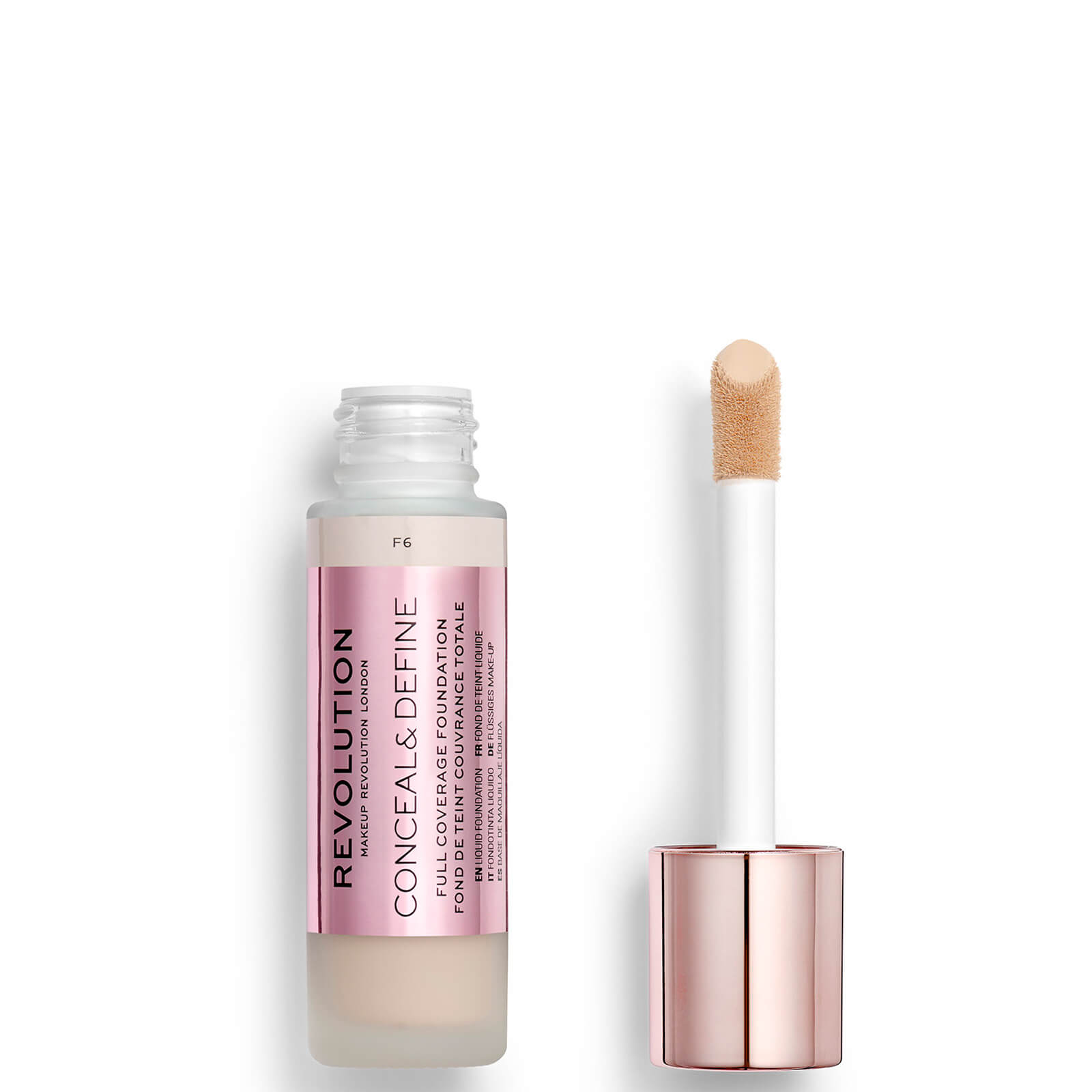 Makeup Revolution Conceal and Define Foundation 30ml (Various Shades) - F6
