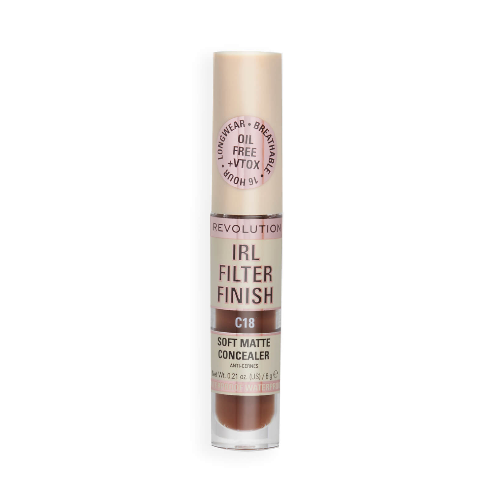 Makeup Revolution IRL Filter Finish Concealer 6g (Various Shades) - C18