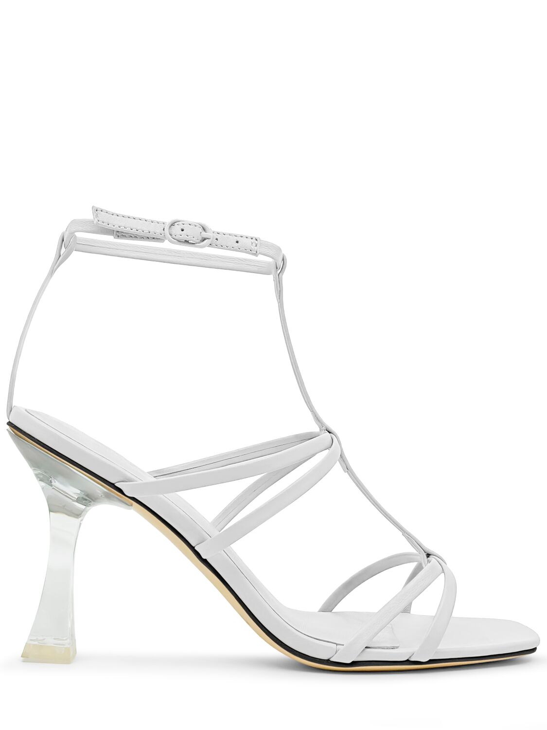 Sandali Artemis In Pelle  E Plexi 90Mm