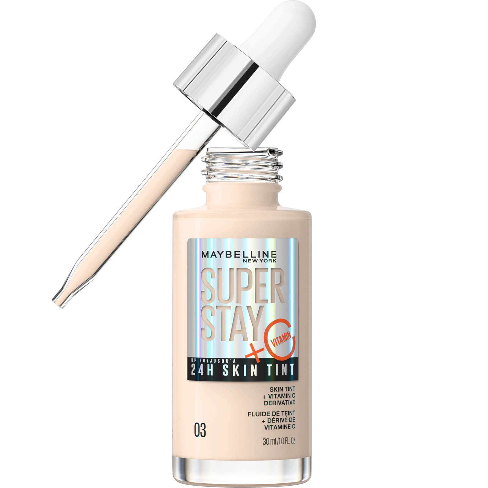 Maybelline Super Stay up to 24H Skin Tint Foundation + Vitamin C 30ml (Various Shades) - 3