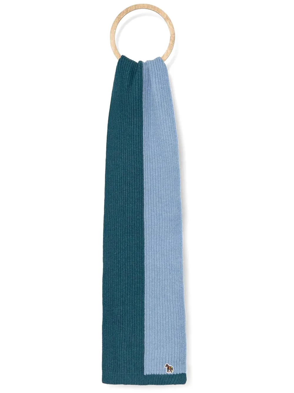 PS Paul Smith Zebra-motif scarf - Blu