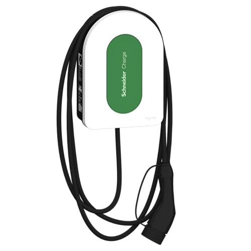 Schneider Electric Smart Wallbox Schneider Charge, 11 Kw, Colonna Di Carica Per Auto Elettrica, Cavo T2 5 M, Rilevamento 6 Ma. Controllo App, Interno