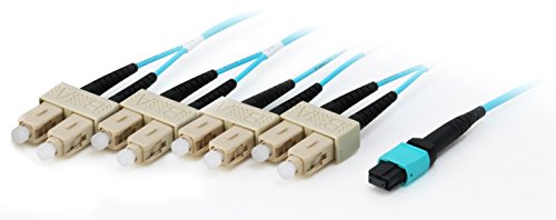 Equip 25557607 Cavo A Fibre Ottiche 10 M Om4 Mtp 4X Sc Ciano