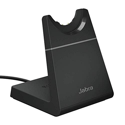Jabra Evolve2 65 Supporto Da Scrivania Per Cuffie, Stazione Di Ricarica Da Tavolo Con Porta Di Tipo Usb-C, Nero