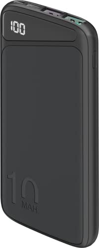Goobay Powerbank 53936 Qc 3.0 10.000 Mah Con Funzione Di Ricarica Rapida/Batteria Esterna Per Smartphone E Tablet/Caricatore Con 2 Porte Usb-A