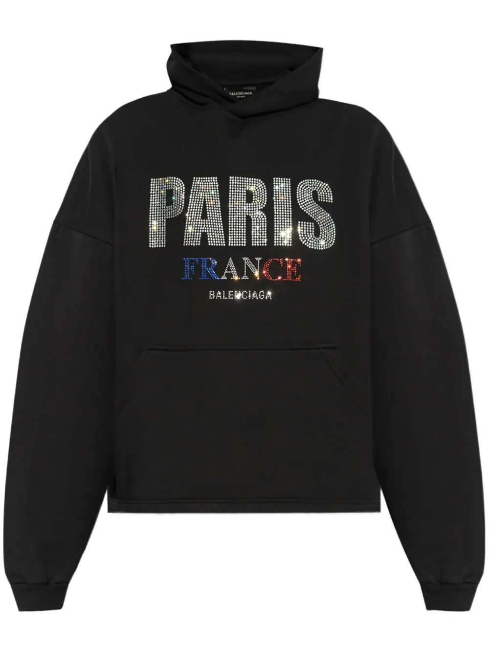 Balenciaga logo-studded hoodie - Nero