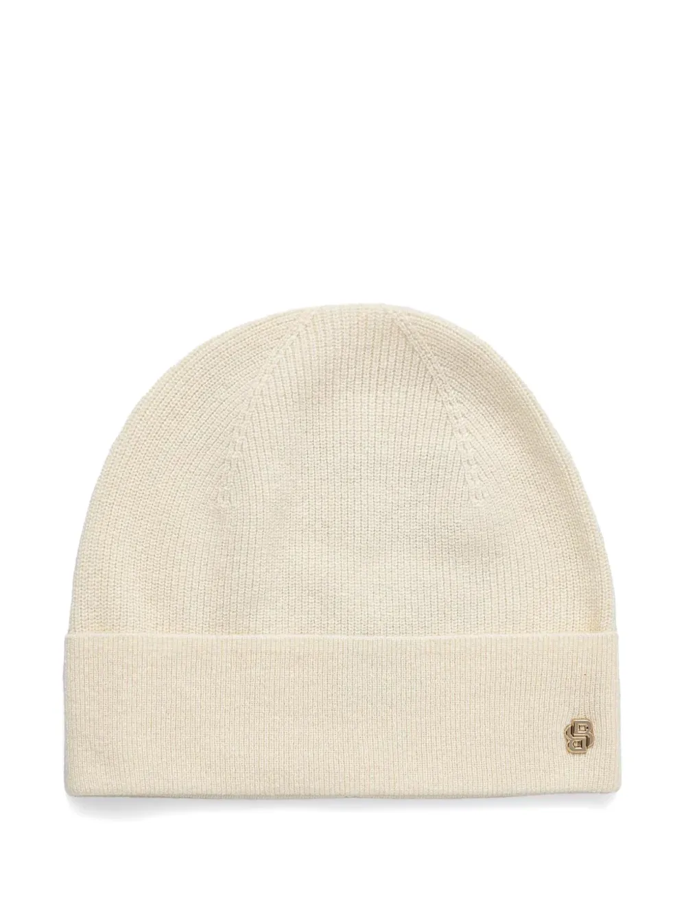 BOSS logo-plaque beanie hat - Toni neutri
